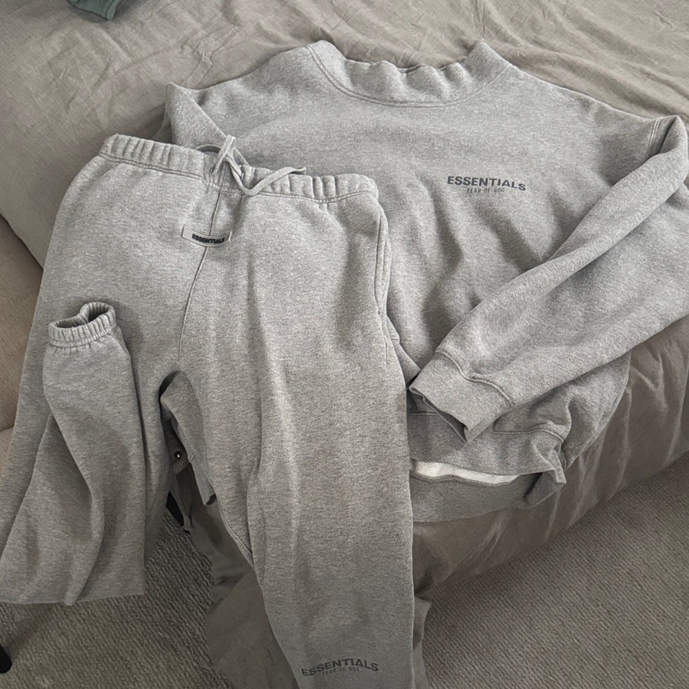 Essentials Heather Gray Loungewear Set